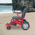 Foldable Electric Wheelchair Lightweight Heavy-duty Compact Motorise Chair - Air Hawk - Red