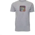 Goorin Bros The Animal Farm T Shirt Top Short Sleeve Tiger - Made in Portugal - Charcoal - L