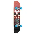 Xootz Doublekick Skull Skateboard (Red/Black/Blue) (One Size)