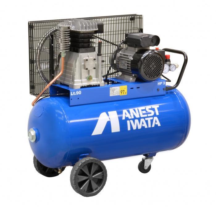 IWATA Compressor Anest 3HP Single Phase 90 Litre NB30CE90