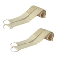 2x Back Wash Sponge Strap - Beige Perfect For Cleaning Back Neck Shoulders - Great to Clean those Hard to reach places