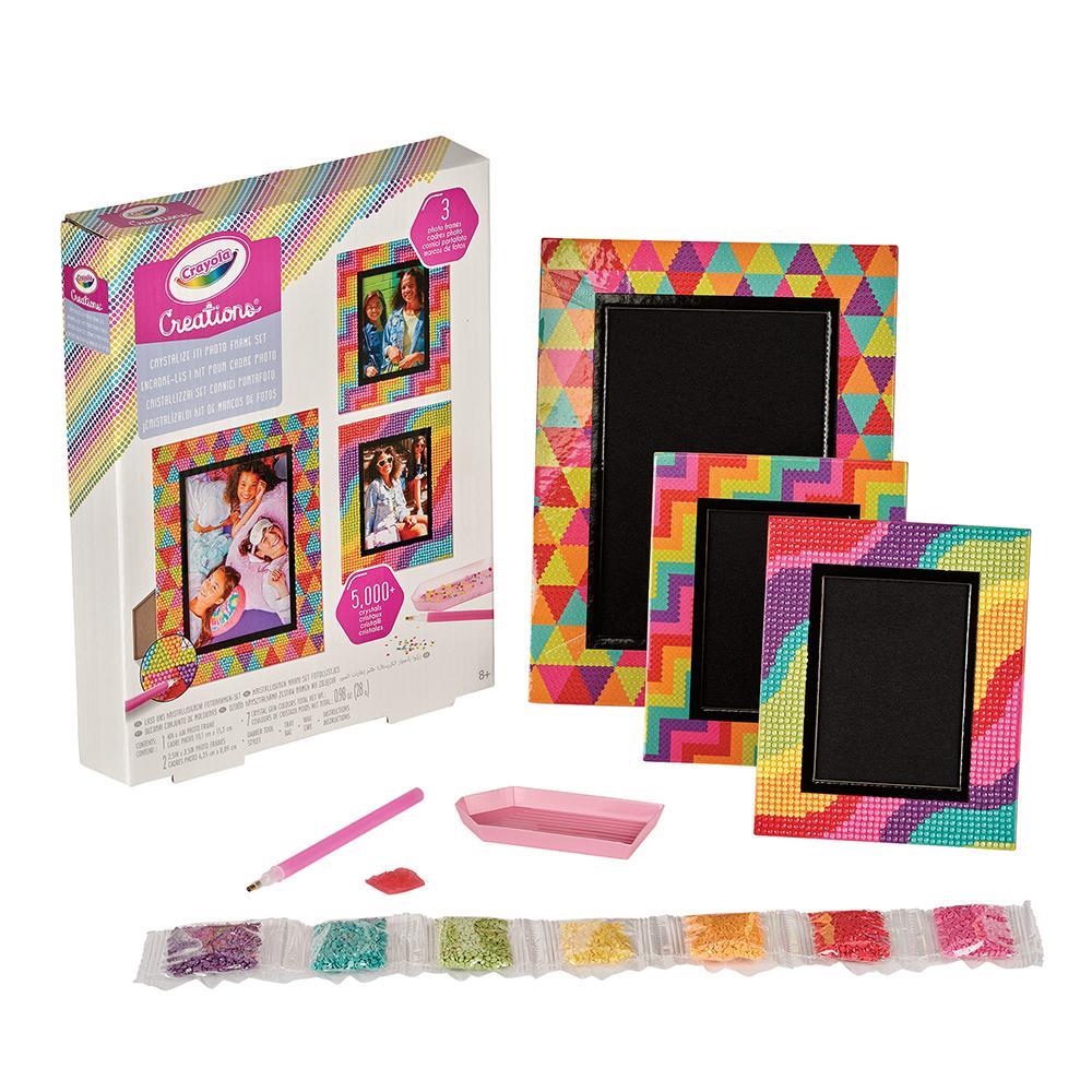 Crayola Creations Crystalize It Photo Frames Activity Art Kit/Set For Kids 8+