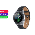 Samsung Galaxy Watch 3 (45MM, Silver, Cellular, Global Ver) - Excellent - Refurbished