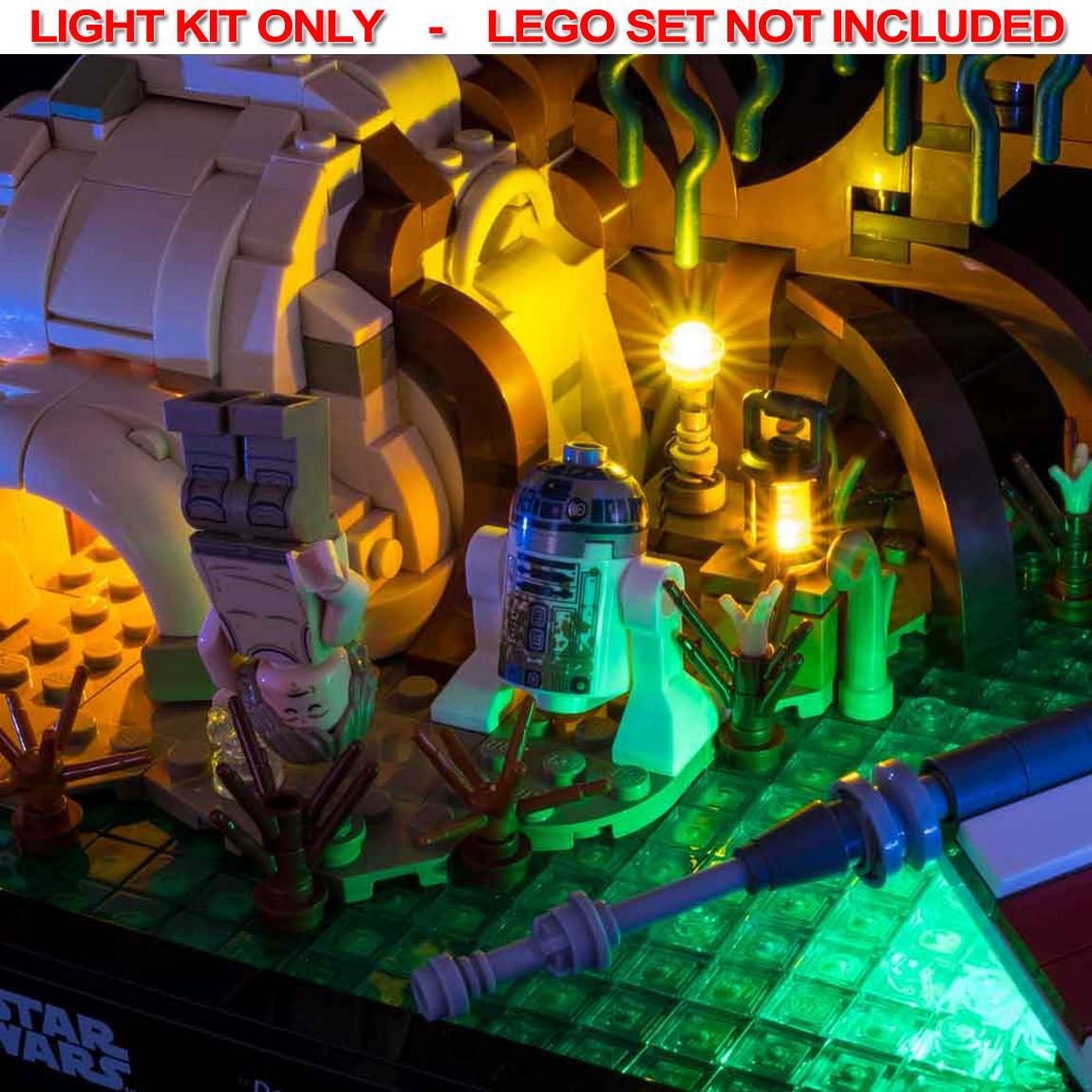 Light My Bricks - LIGHT KIT for LEGO Dagobah Jedi Training Diorama 75330