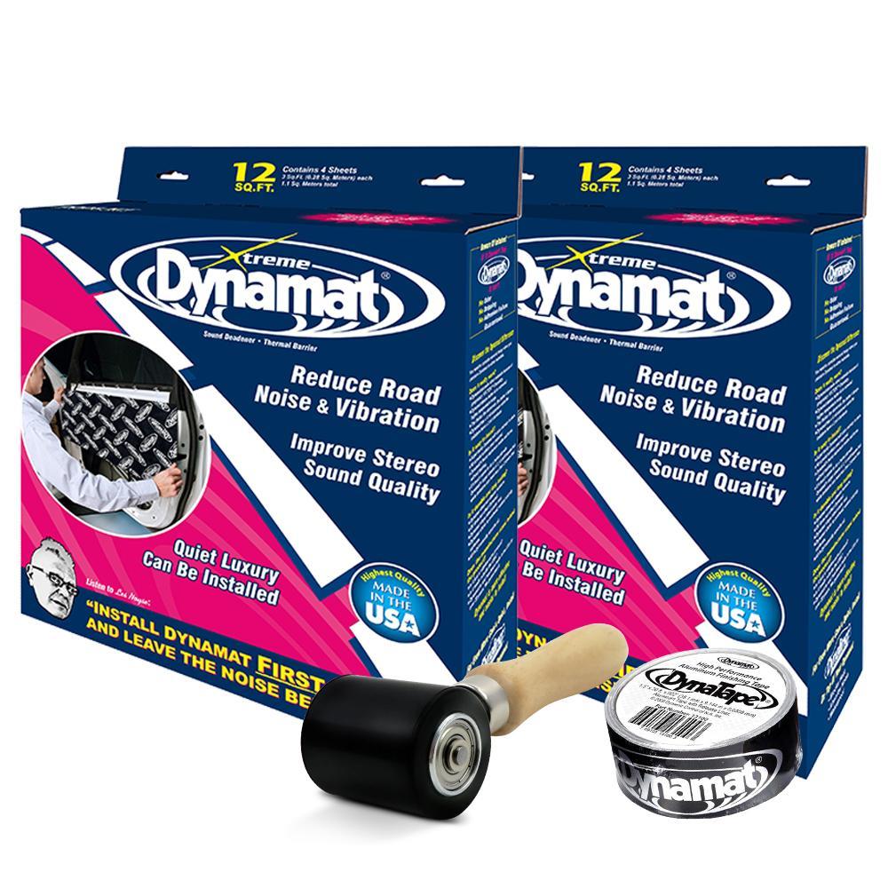 DYNAMAT - 10435 Xtreme Doorkit Sound Deadener, Roller And Tape Pack - 2.2sqM