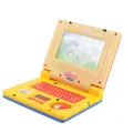 GoodGoods Kids Educational and Bilingual Laptop Challenging Learning Games and Activities Cartoon Simulation Computer (Yellow)