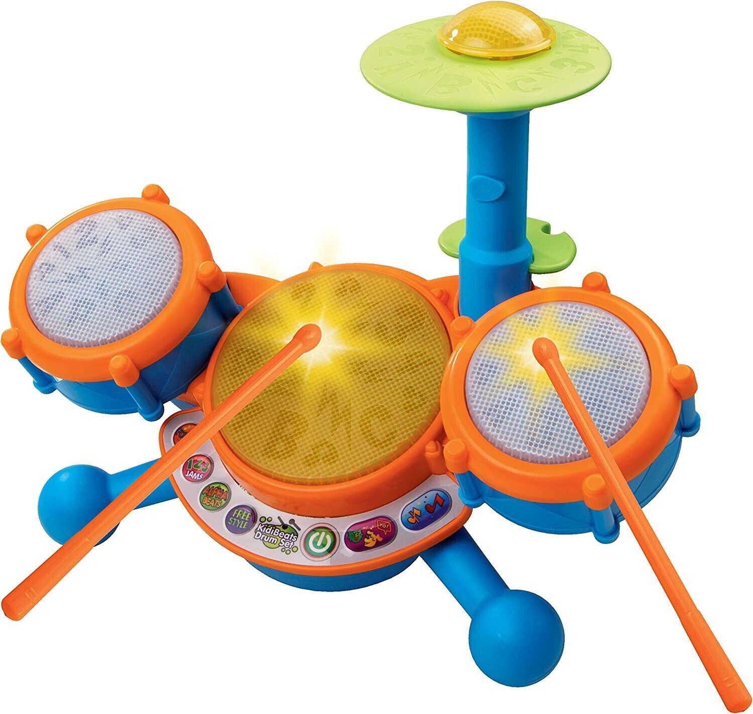Kids Drum Set Lights Music Sounds Learning Toddler Educational Fun Toy Gift