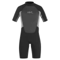 Urban Beach Mens Blacktip Monochrome Short-Sleeved Wetsuit (Black/Grey) (XL)