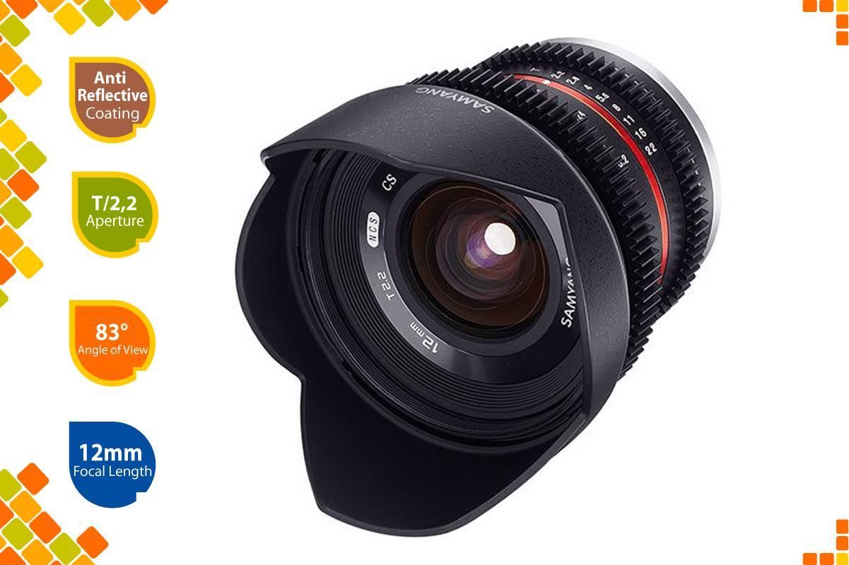 Brand New Samyang 12mm T2.2 Cine NCS CS Lens for M4/3