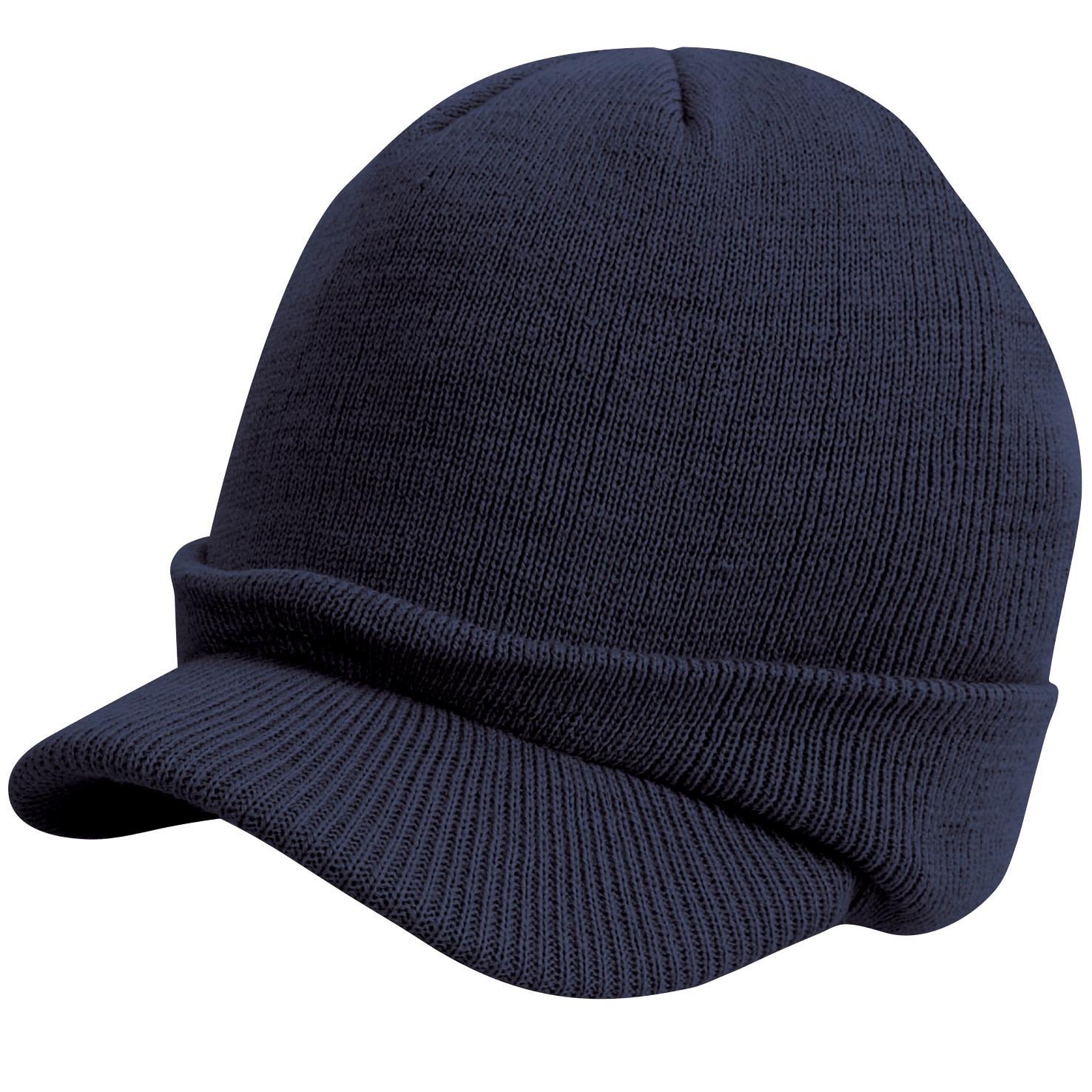 Result Unisex Esco Army Knitted Winter Hat (Navy Blue) (One Size)