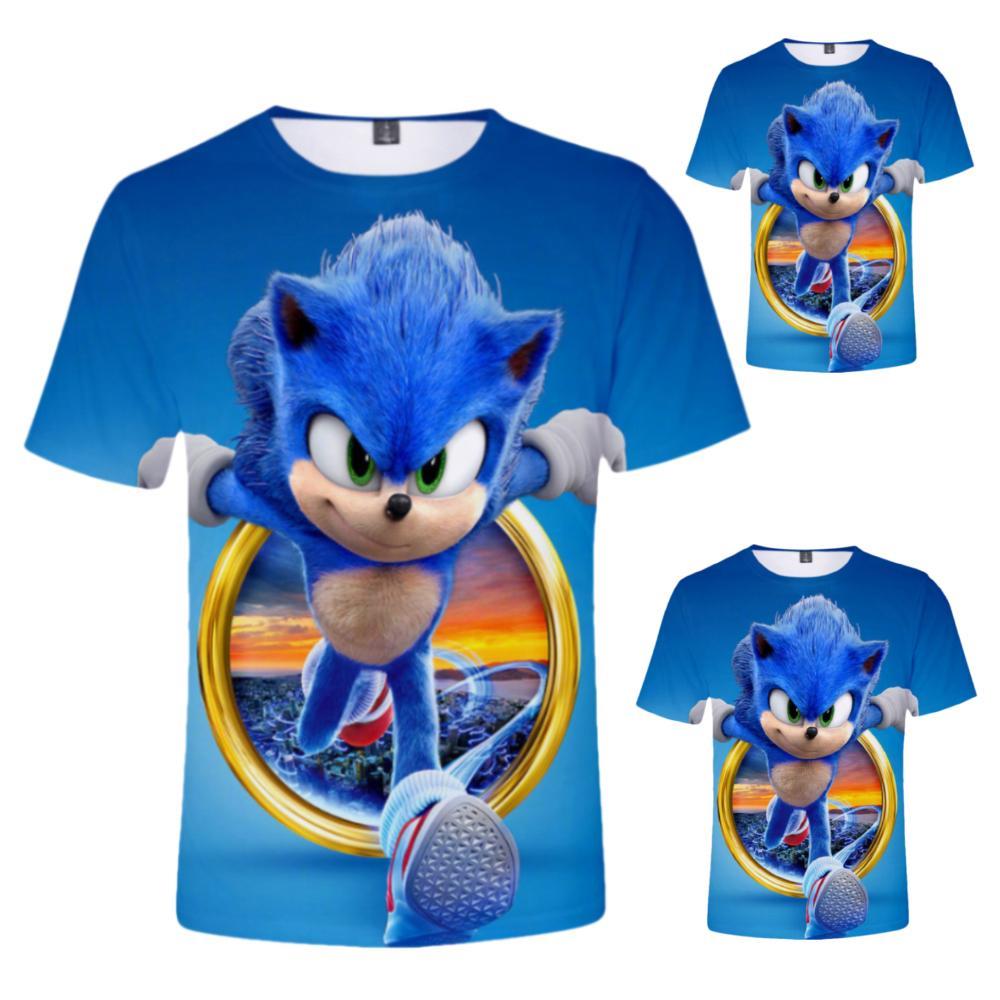 GoodGoods T-shirt 3D Sonic The Hedgehog Kids Boys Girls Short Sleeve Tee Shirts Games Tops(5-6Years)