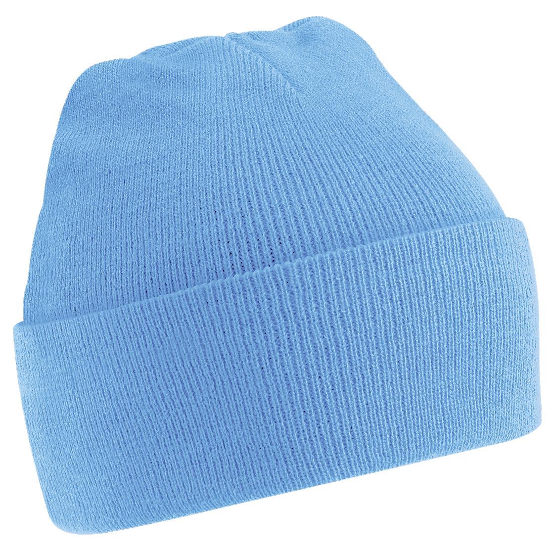 Beechfield Soft Feel Knitted Winter Hat (Sky Blue) (One Size)