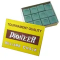 Box of Pioneer Pool Snooker Billiard Table Cue Chalk Green