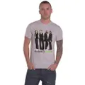 The Beatles T Shirt On Apple Iconic Image Band Logo Official Mens Grey