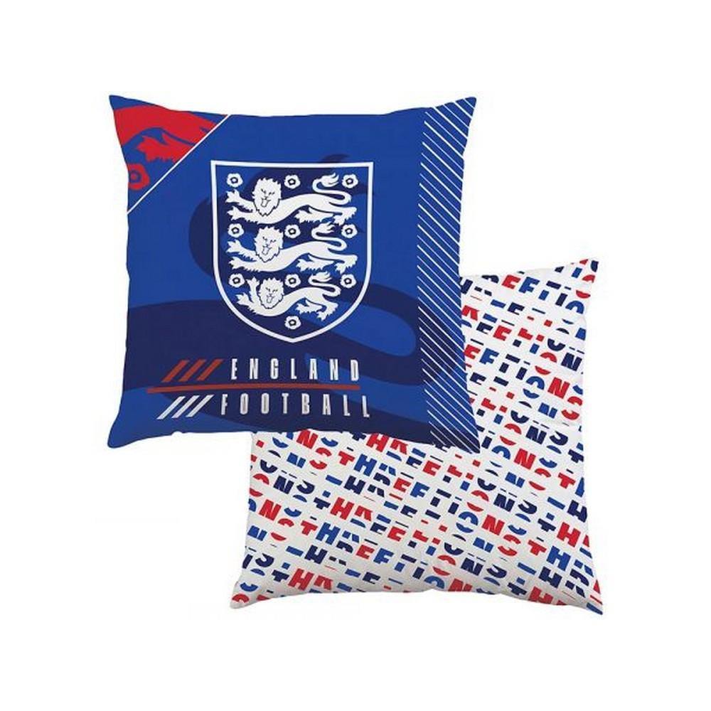 England FA Glory Crest Filled Cushion (Blue/White/Red) (One Size)