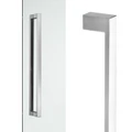 New Madinoz C2525 Entry Door Handle Straight Square, Single - Polished Stainless
