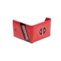 Deadpool Wallet Deadpool face logo new Official Marvel Red Trifold One Size