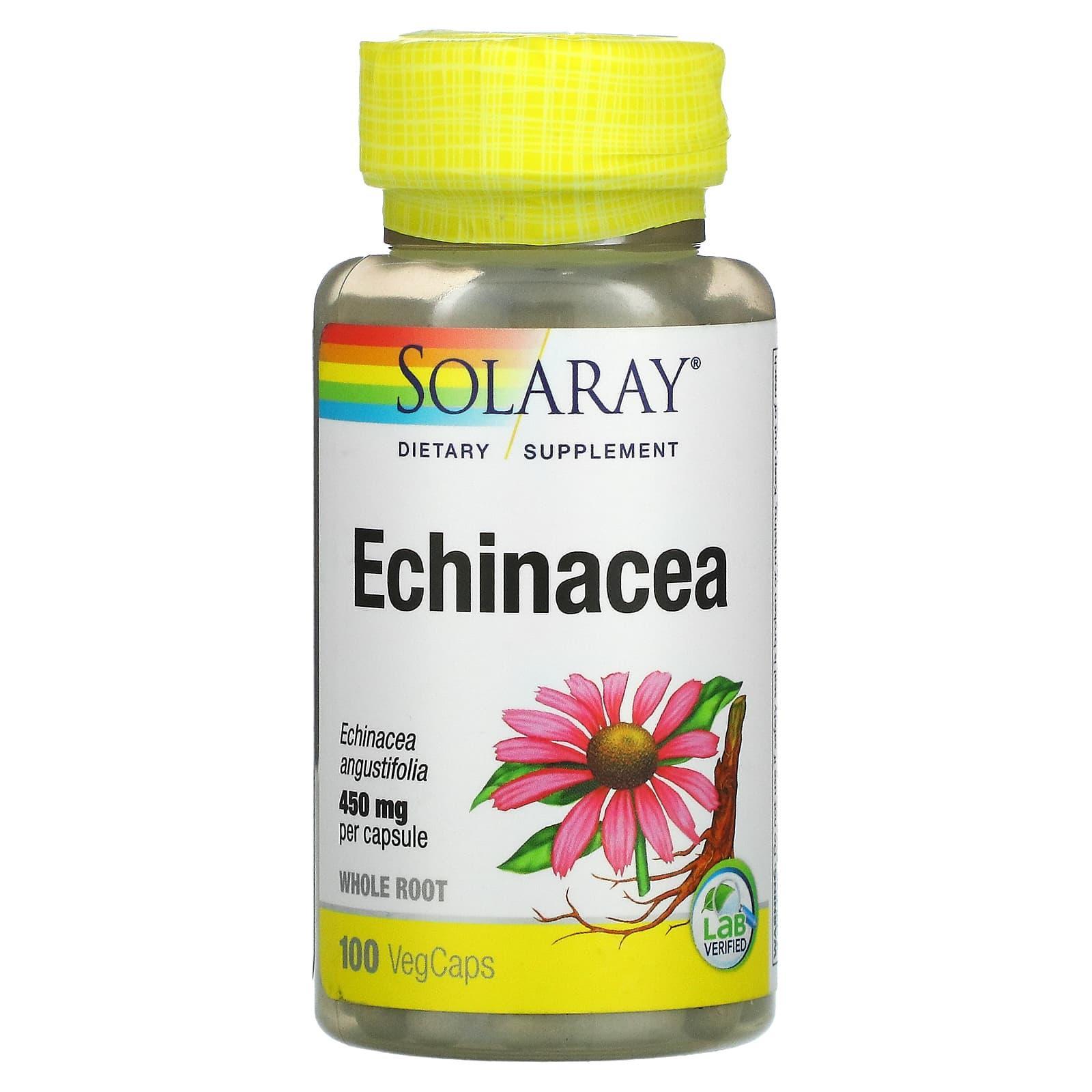 Solaray, Echinacea, 450 mg, 100 VegCaps