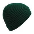 Beechfield Unisex Engineered Knit Ribbed Beanie (Bottle Green) (One Size)