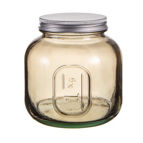 Ladelle Eco Recycled Rustico Glass 1000ml Storage Jar Bottle Container w/Lid SMK