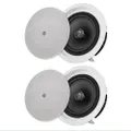 2x Pure Acoustics 5.25in 100W Home Theatre In-Ceiling Speaker Home Audio White