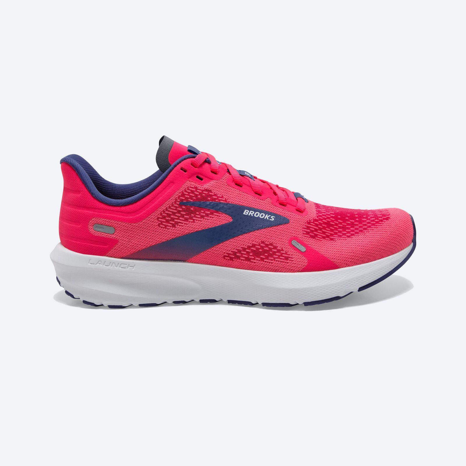 Brooks Womens Launch 9 Sneakers Shoes Athletic Road Running-Pink/Fuchsia/Cobalt - US 11