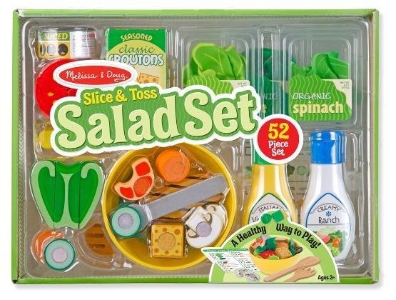 Melissa & Doug Kitchen Play - Slice & Toss Salad Set