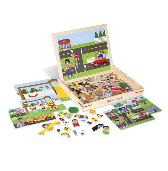 Melissa & Doug Magnetic Learning - Wooden Magnetic Picture Game