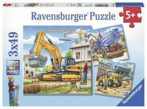 Ravensburger Puzzle 3x49pc - Construction Vehicle