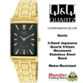 Citizen Made QQ Japanese Quartz Gents Dress Watch Water Resistant Q432-002
