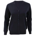 Kustom Kit Womens V-Neck Cardigan / Ladies Knitwear (Navy Blue) (20)