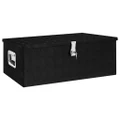 Storage Box Black 90x47x33.5 cm Aluminium vidaXL