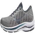 Mizuno Mens Wave Rider 25 Waveknit Running Athletic Shoes Sneakers - Grey - US 11