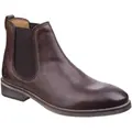 Cotswold Mens Corsham Town Leather Pull On Casual Chelsea Ankle Boots (Dark Brown) (11 UK)