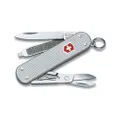 Victorinox Classic Swiss Army Knife - Silver Alox
