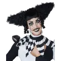 Black Creepy Clown Costume Wig