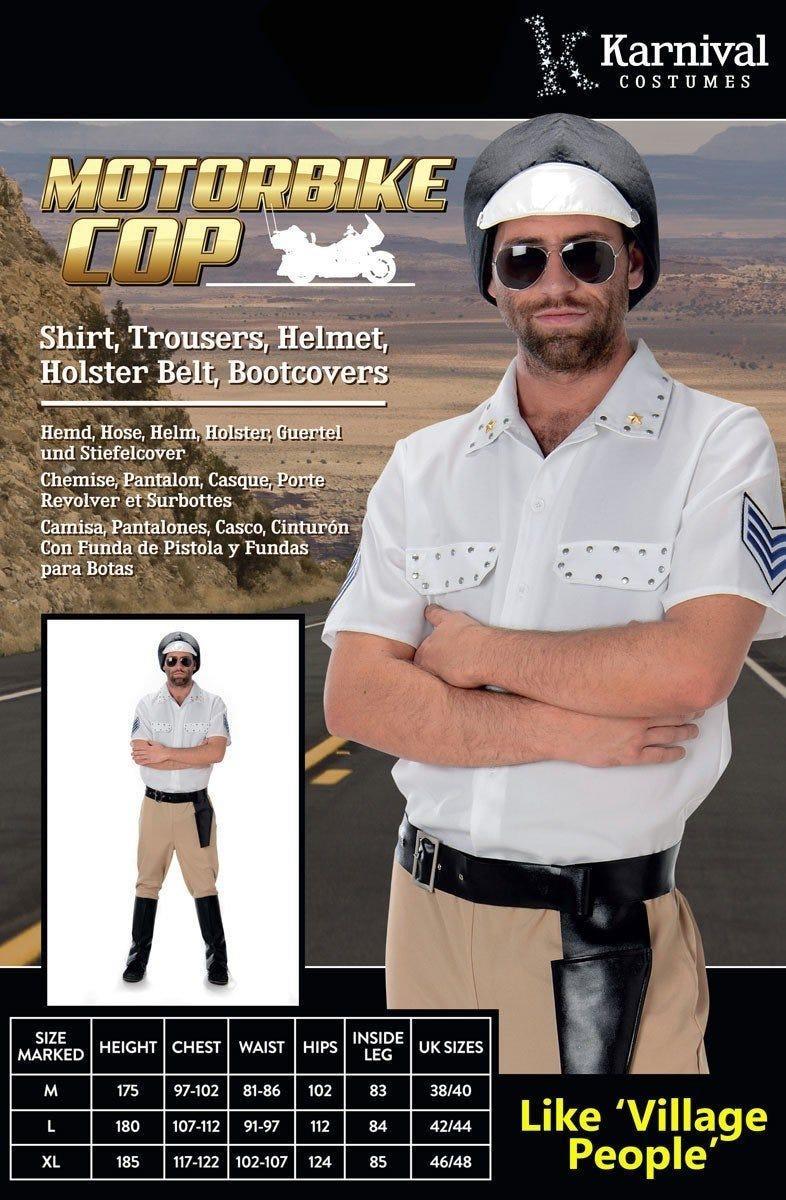 Motorbike Cop Police Mens Costume