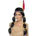 Black Indian Wig With Headband