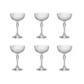 BORMIOLI ROCCO AMERICA '20s 220ml COCKTAIL COUPE GLASSES SET 6