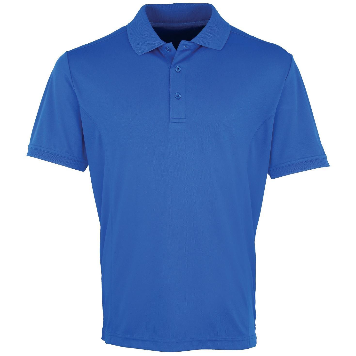 Premier Mens Coolchecker Pique Short Sleeve Polo T-Shirt (Royal) (5XL)