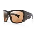 Tonic Shimmer Polarised Sunglasses with Glass Neon Copper Lens & Black Frame