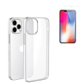 Combo for iPhone 12 clear case + tempered glass screen protector