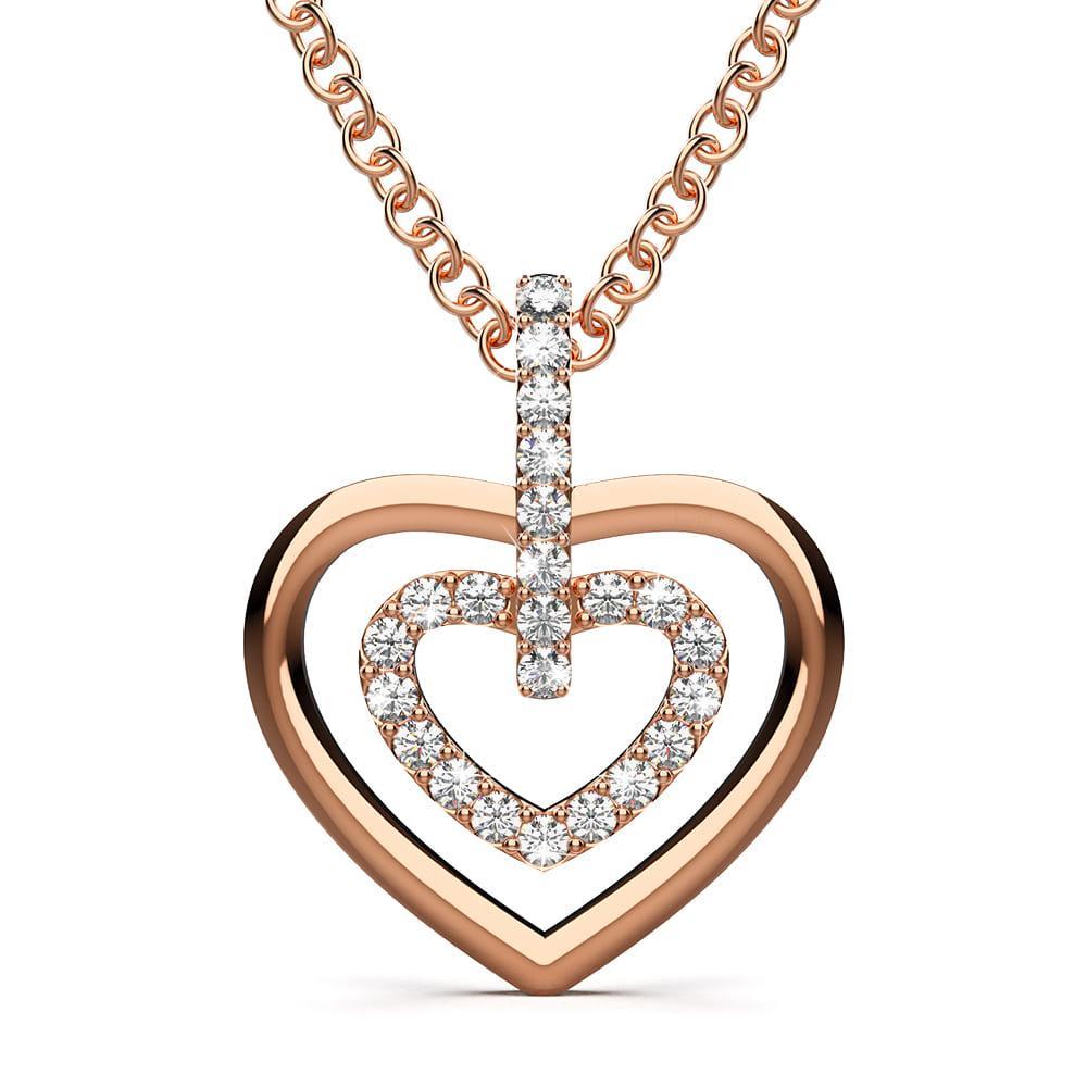 Heart Necklace Embellished With SWAROVSKI Crystals