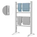 Advwin 6 Bars Electric Heated Towel Rail Free Standing Timing Drying Rack