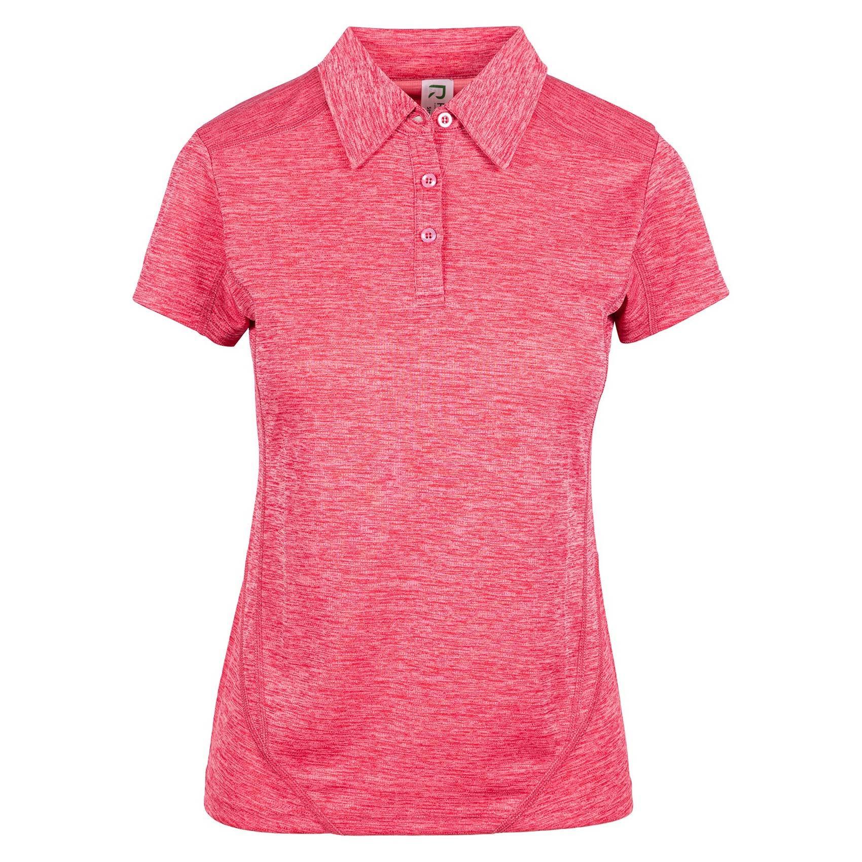 CHORD | Ladies CoolDry Marl Poly Polo | Stitching Detail