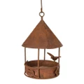40x23cm Hanging Metal Bird Feeder Rusty Ornament Hanging Home/Garden/Yard Decor