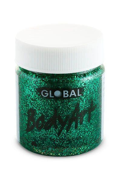 Bodyart Face & Body Gel - Green Glitter 45ml