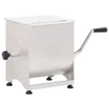 Meat Mixer with Gear Box Silver Stainless Steel vidaXL