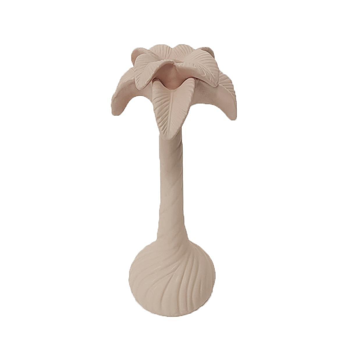 Emporium: Palm Tree Candle Holder - Pale Pink