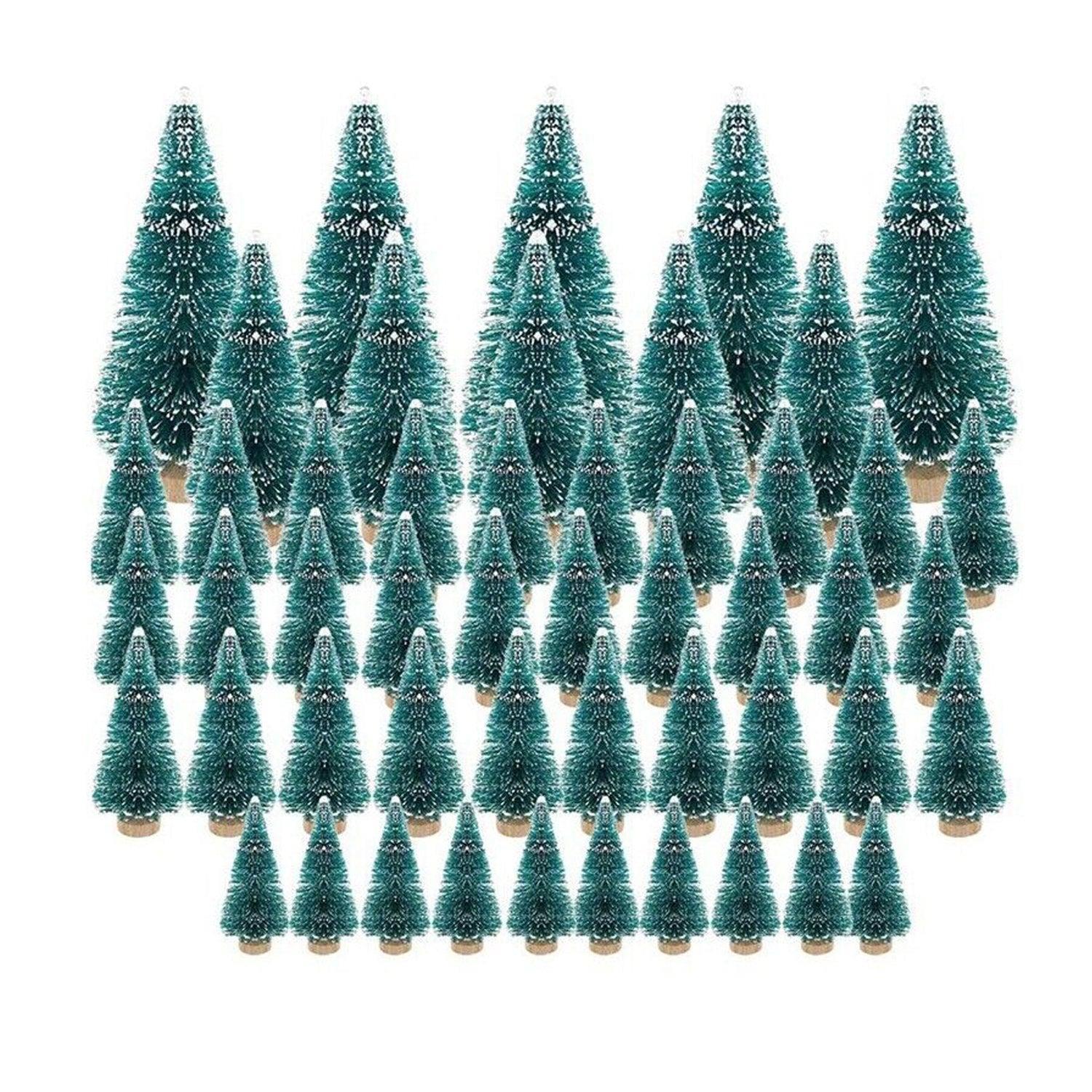 Miniature Artificial Christmas Pine Trees - 50pcs